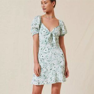 Anthropologie "Forever That Girl" Sweetheart FLORAL Mini Dress XL